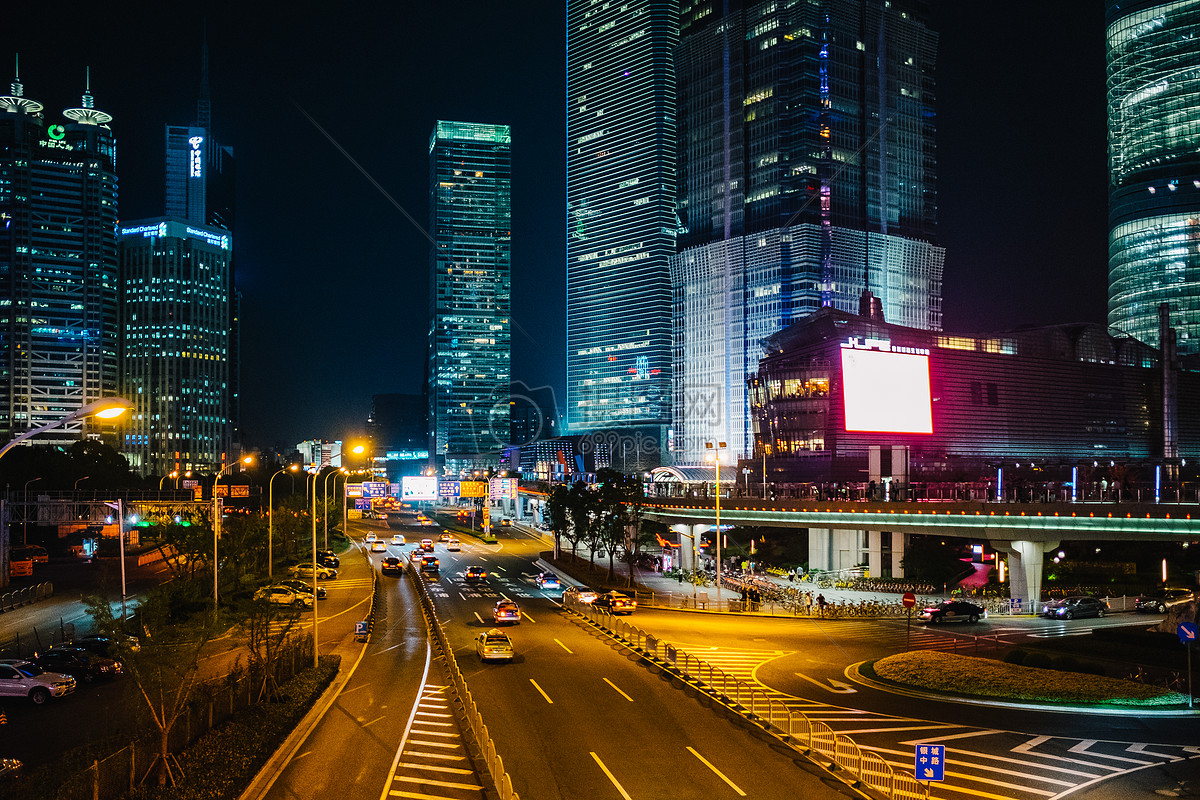 城市高楼夜景