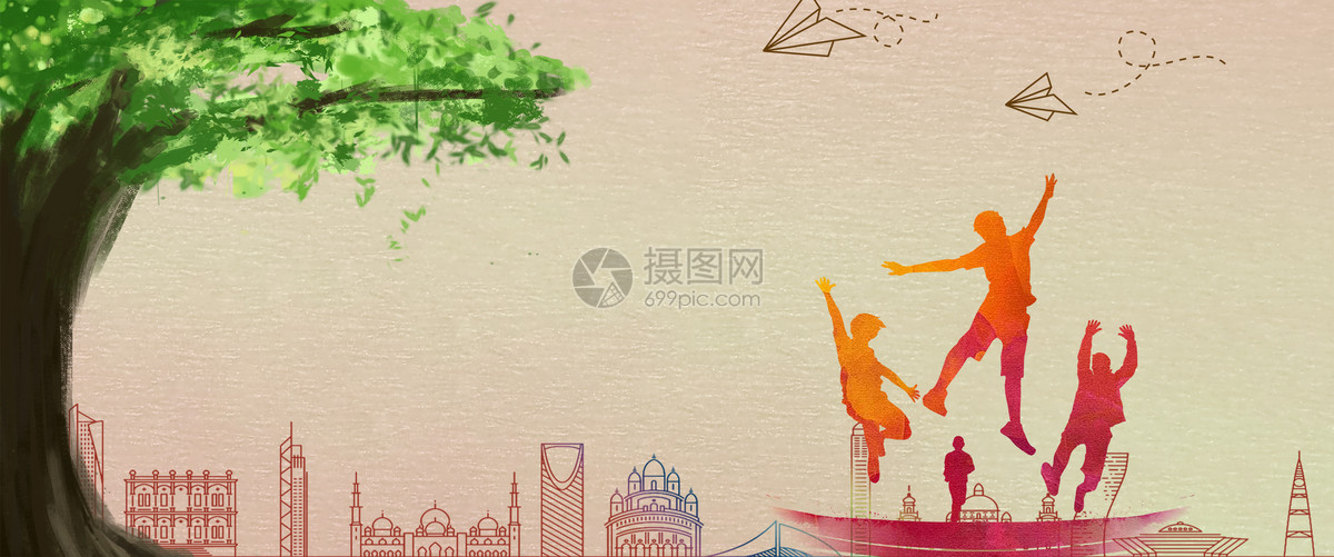学生毕业季大尺寸背景