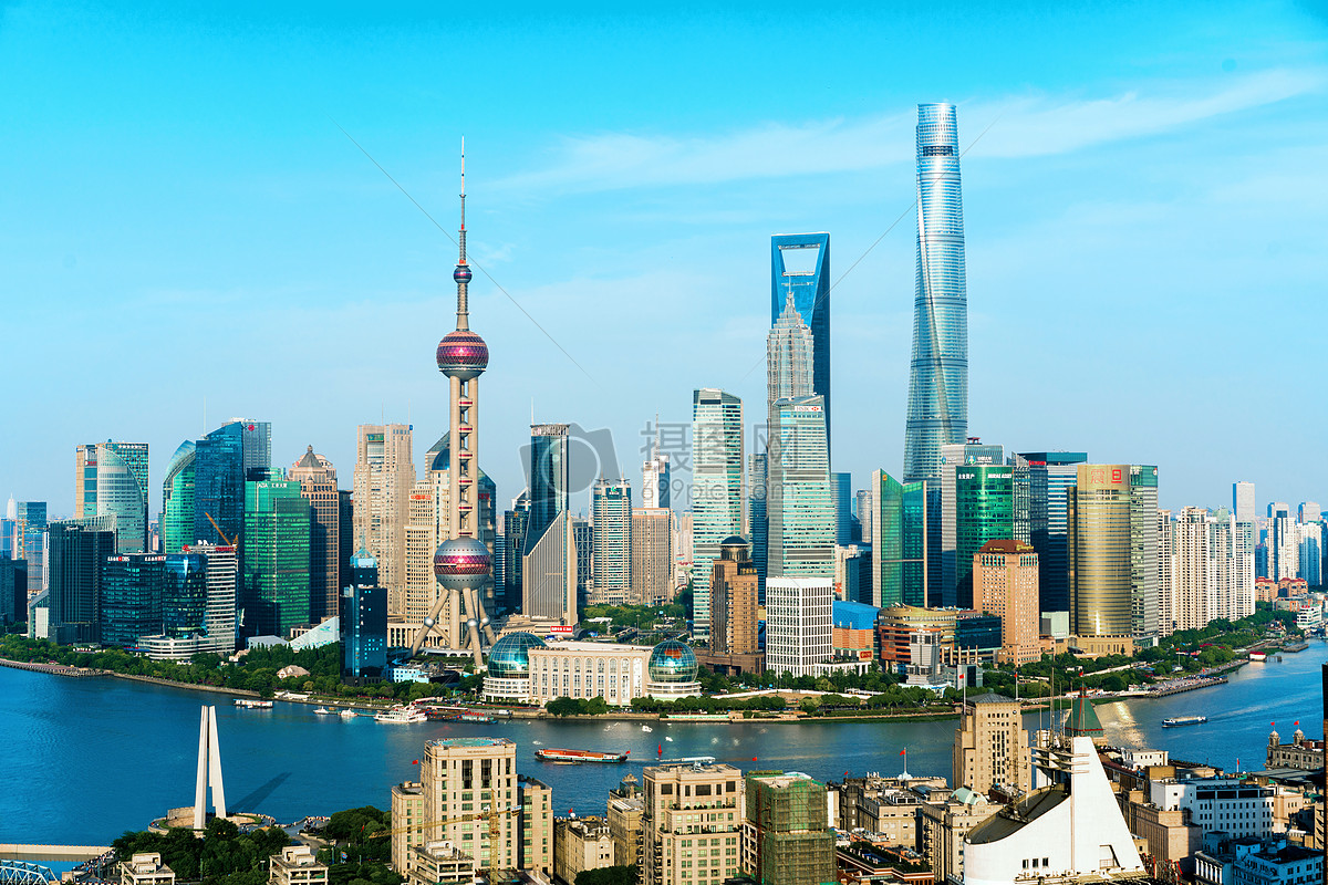 俯瞰上海城市夜景高清图片下载-正版图片500537824-摄图网