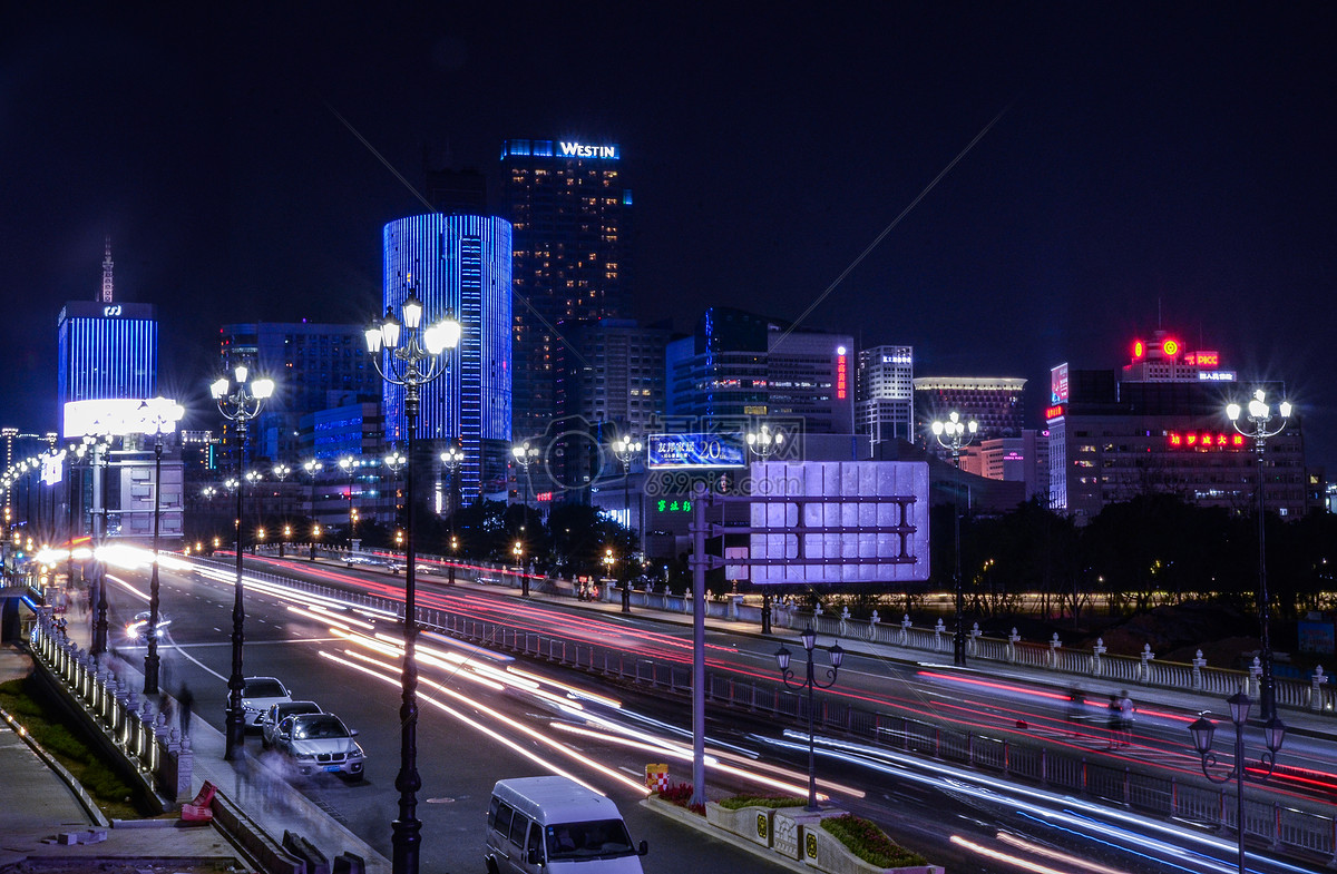 照片 汽车交通 宁波城市夜景.jpg