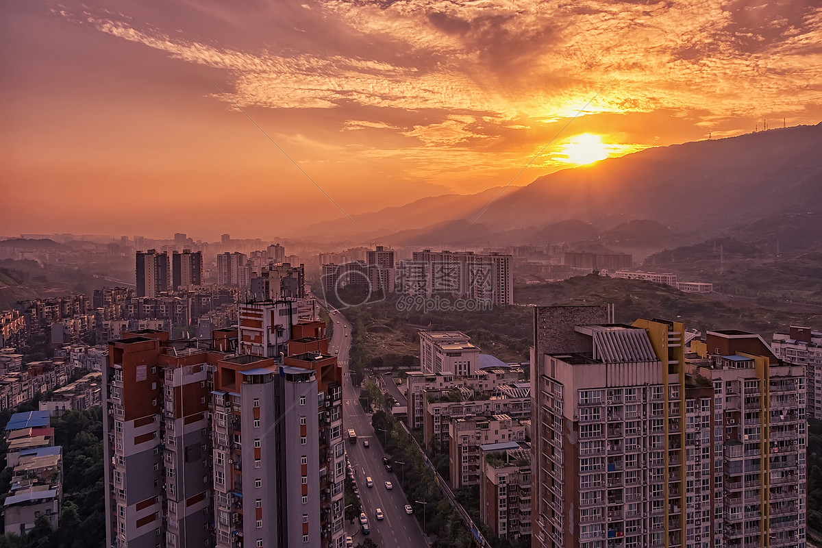 照片 自然风景 城市日落.jpg