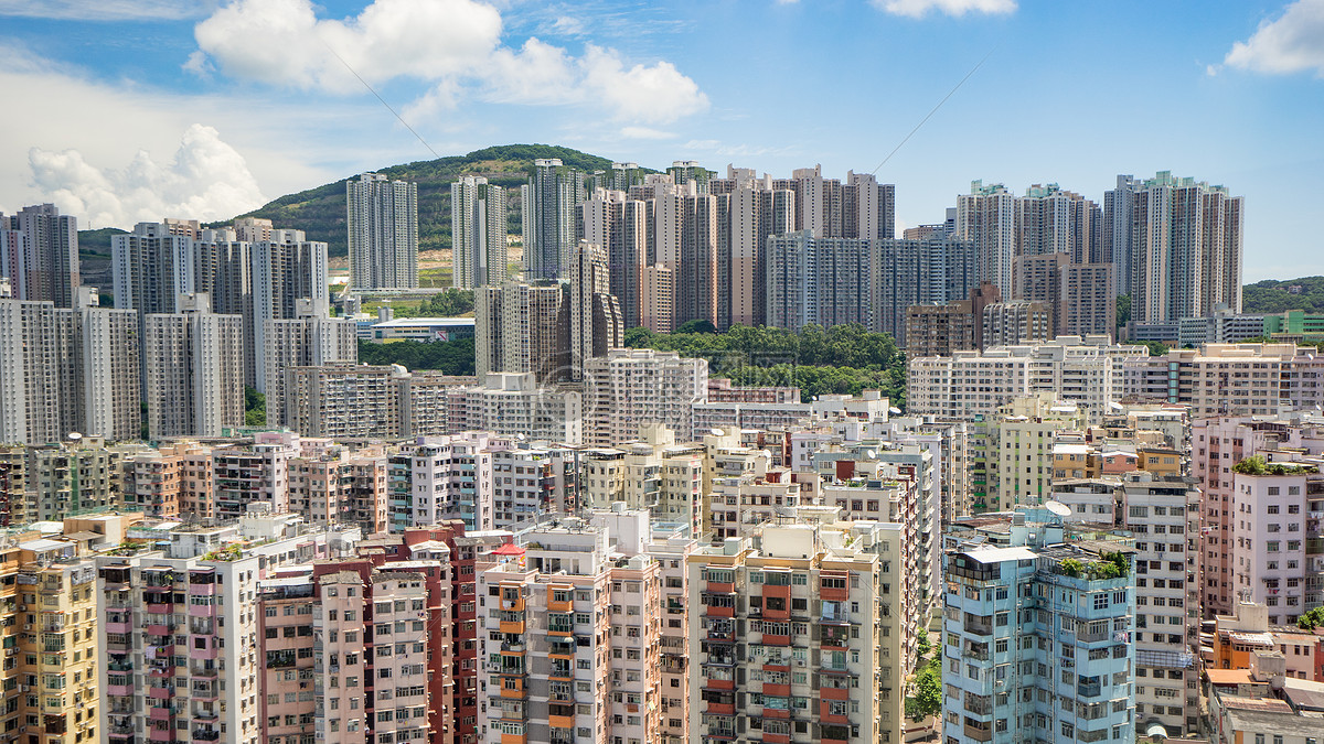 香港密集的住宅楼