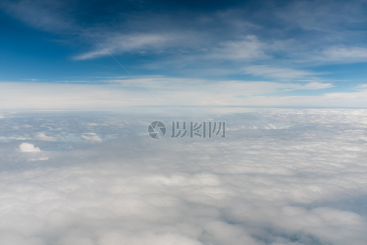 天空云朵落日