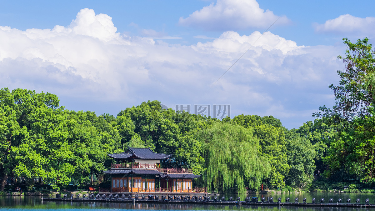 杭州西湖景色图片素材_免费下载_jpg图片格式_vrf高清