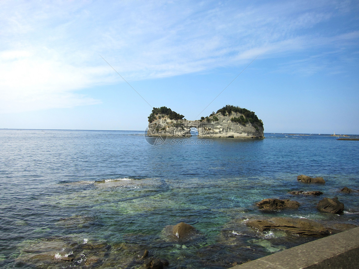 日本白滨海滩