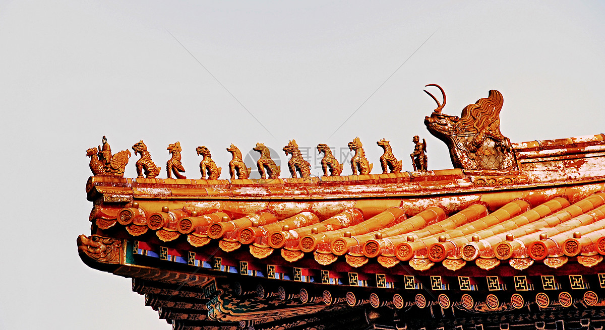 北京故宫紫禁城屋脊兽