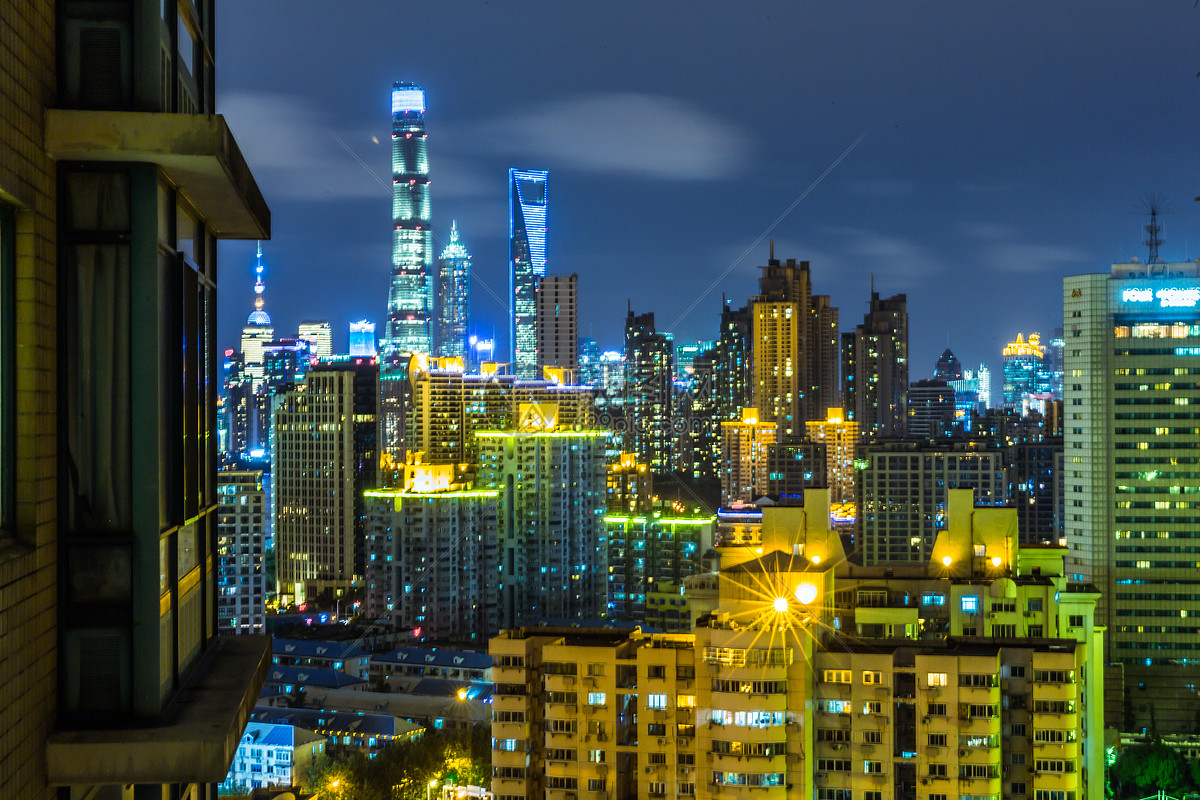 照片 建筑空间 上海浦东新区夜景.jpg 1200_800