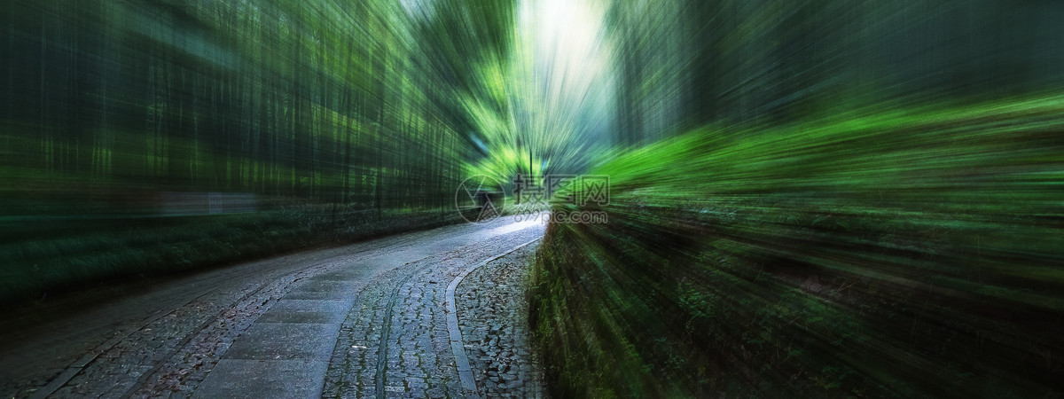 森林时光穿梭背景