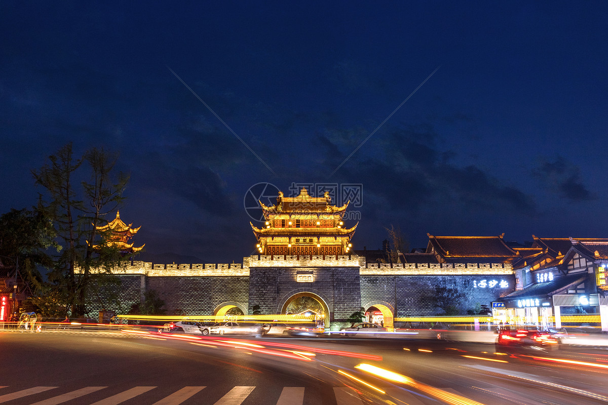 成都宣化门夜景
