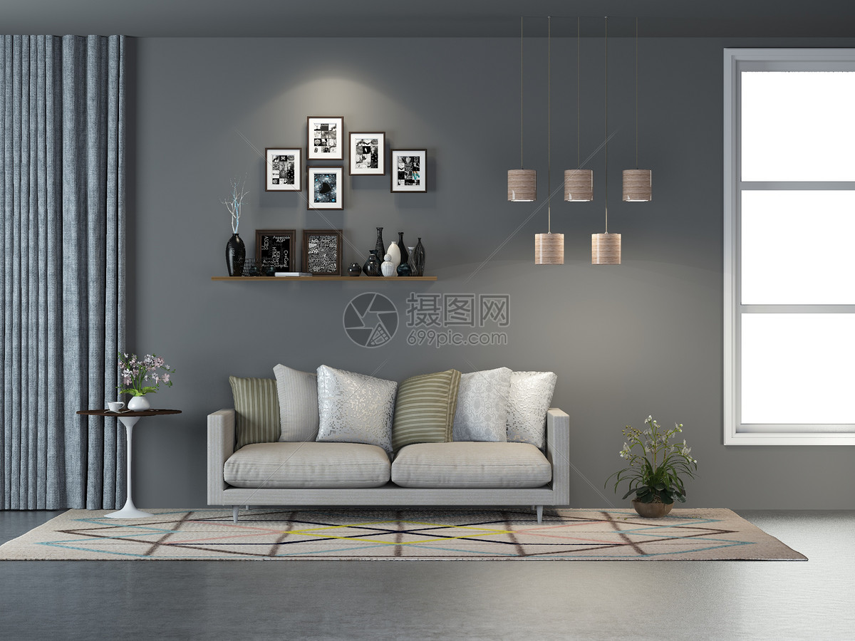 沙发背景墙|空间|室内设计|Z47299320 - 原创作品 - 站酷 (ZCOOL)