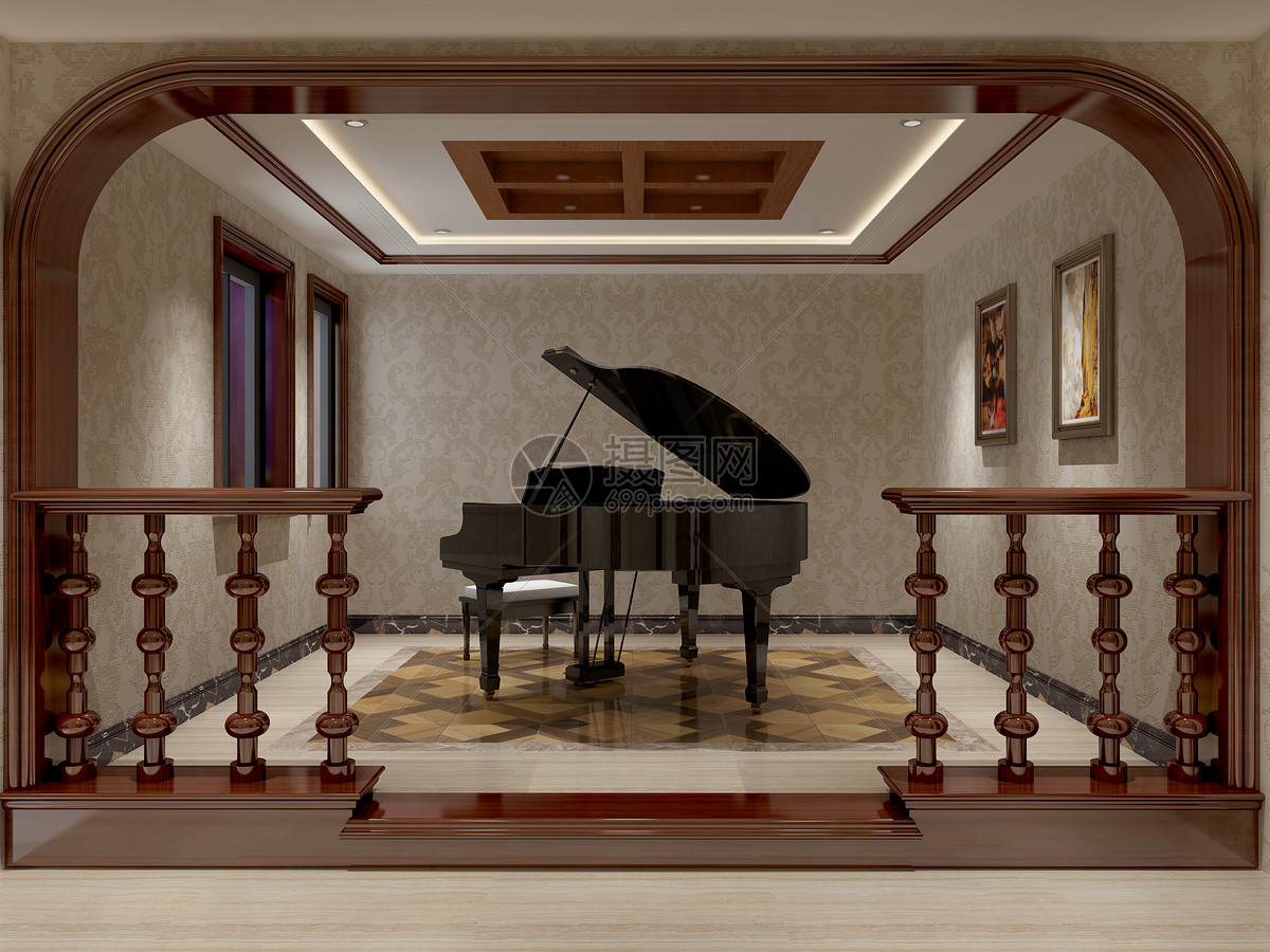 钢琴客厅摆放效果图,钢琴客厅摆放效果图案例_2024装修效果图-齐家网装修图片频道