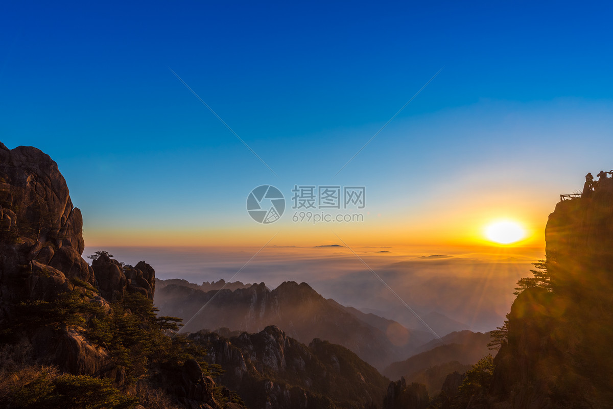图片 照片 自然风景 黄山日出风光.jpg