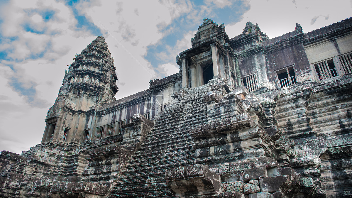 柬埔寨吴哥窟爱的天梯