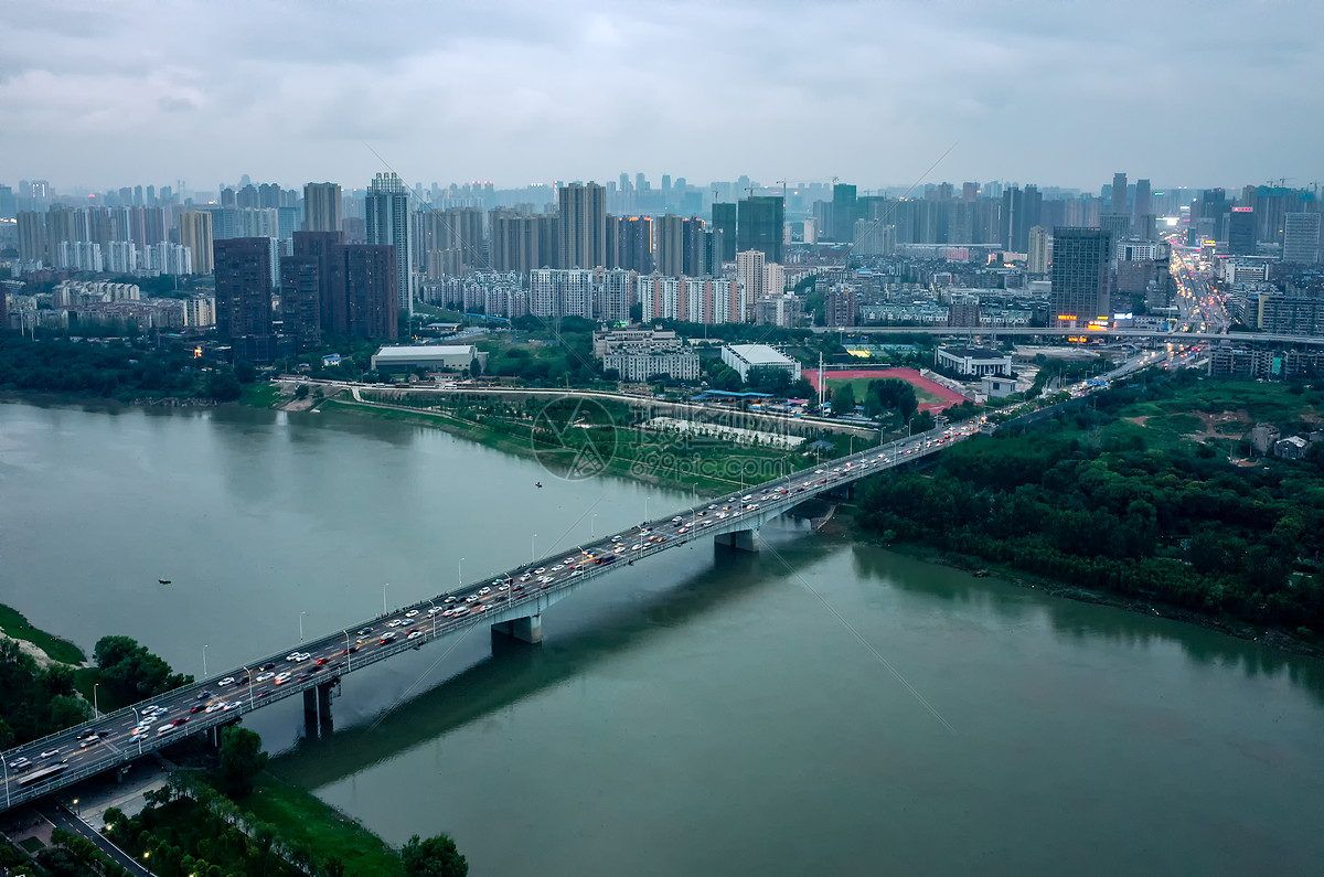 武汉汉江两岸城市风景
