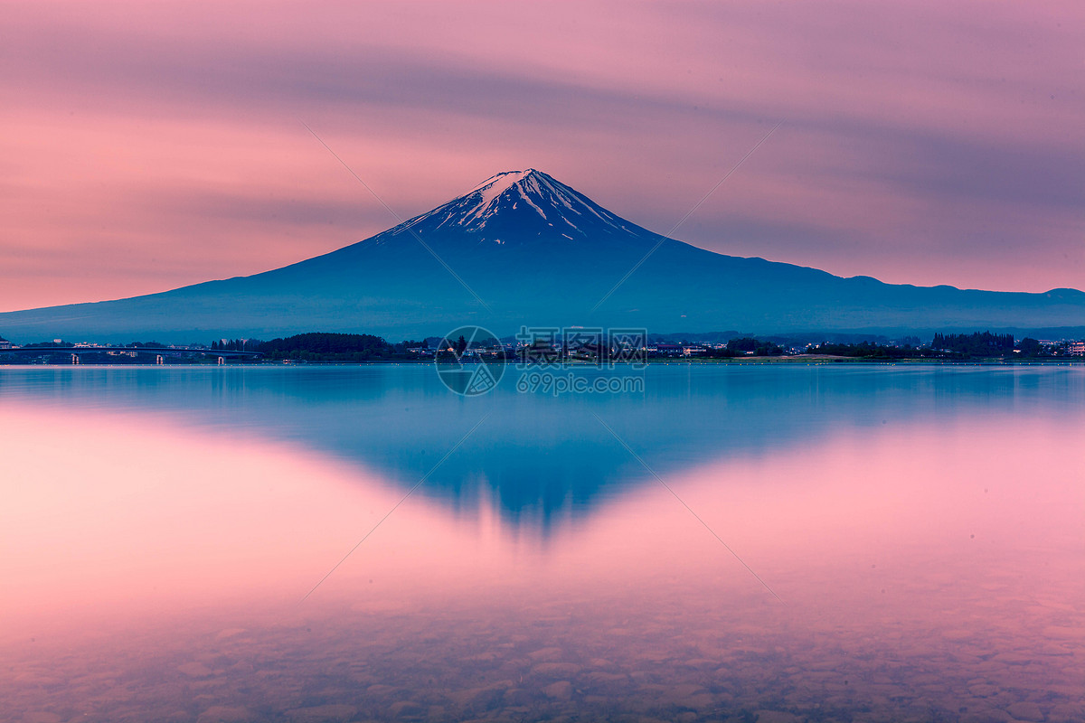 富士山的日出 摄影：@MoLana - 堆糖，美图壁纸兴趣社区