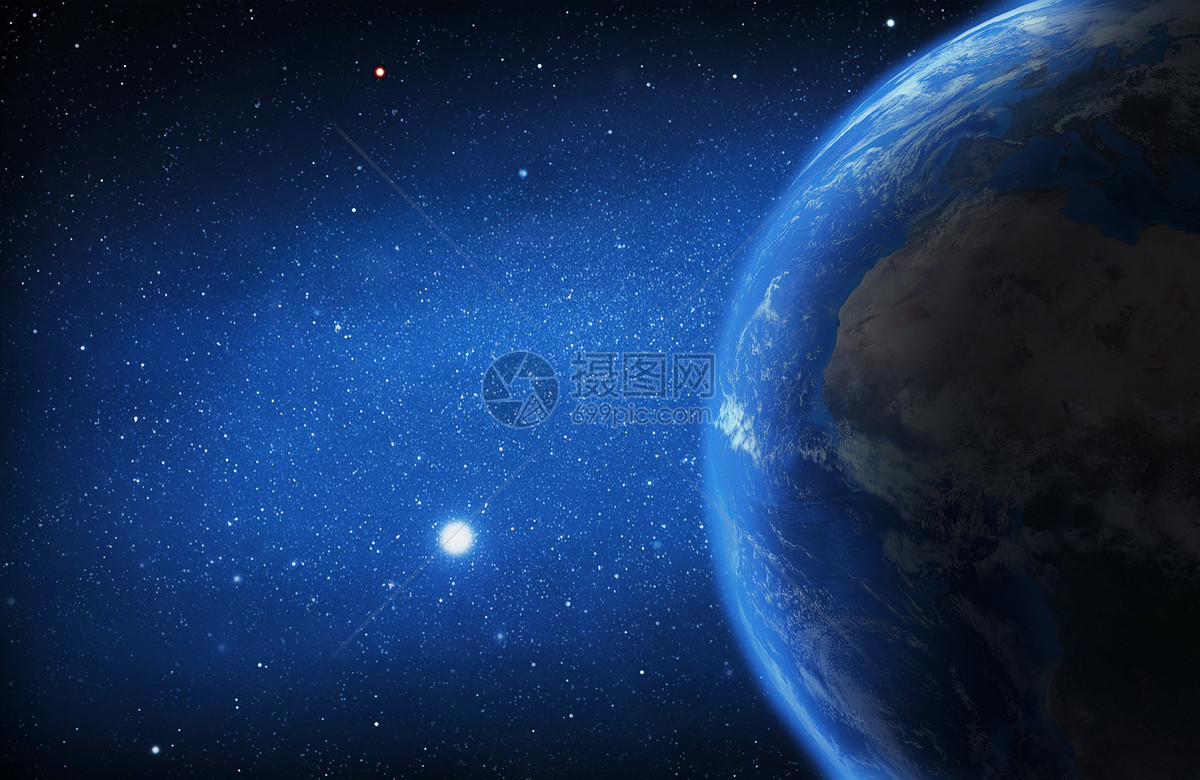 蓝色的星球43560_星空地球_其它类_图库壁纸_68Design