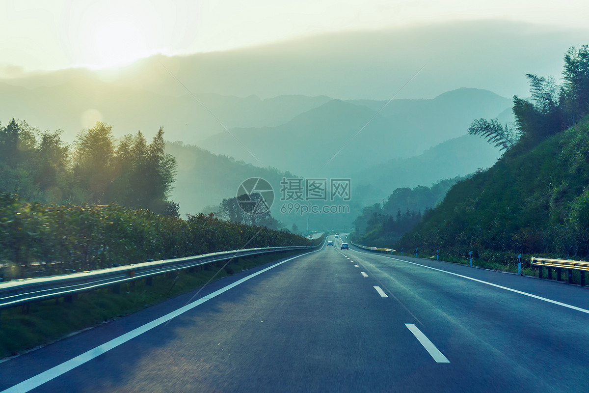 照片 自然风景 高速公路美景.