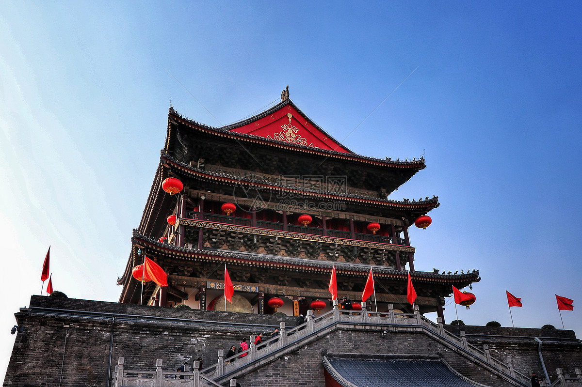 西安鼓楼图片素材_免费下载_jpg图片格式_vrf高清图片500838814_摄