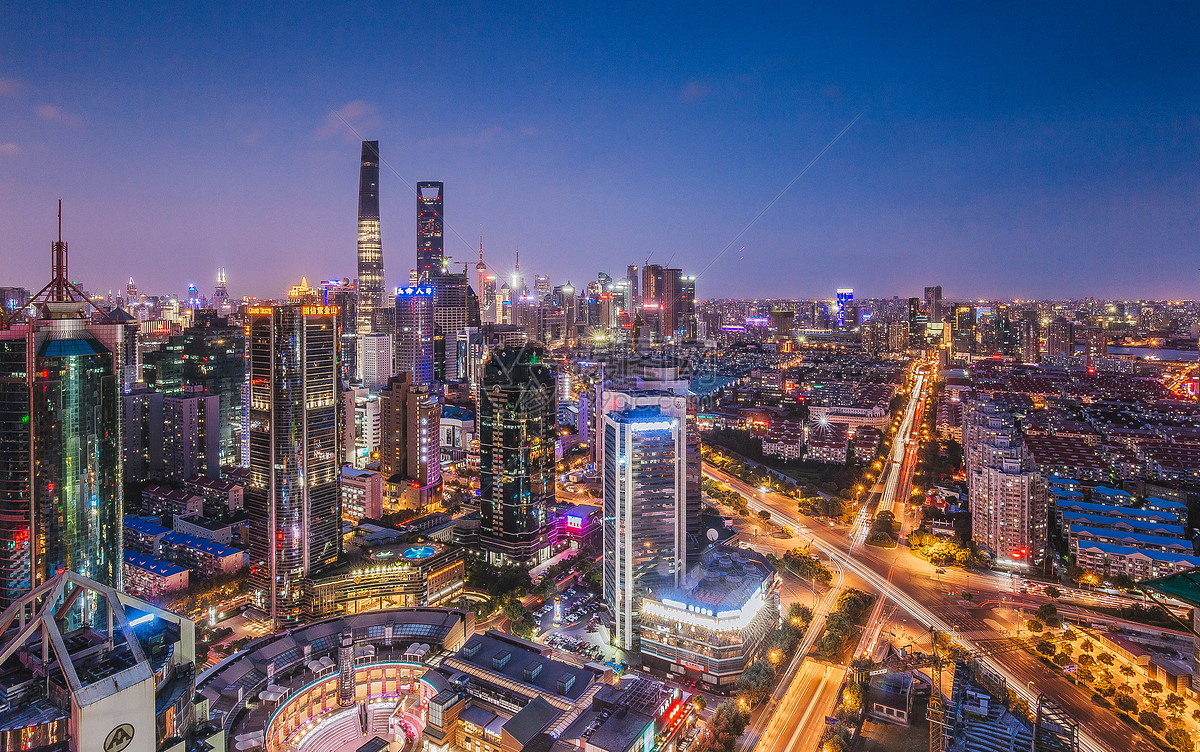 图片 照片 建筑空间 璀璨的上海浦东夜景.