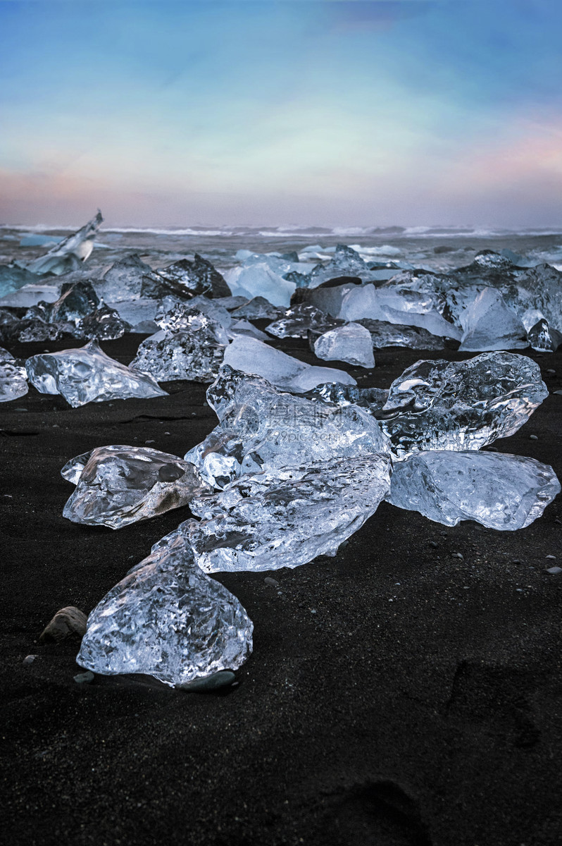 冰岛钻石沙滩冰川