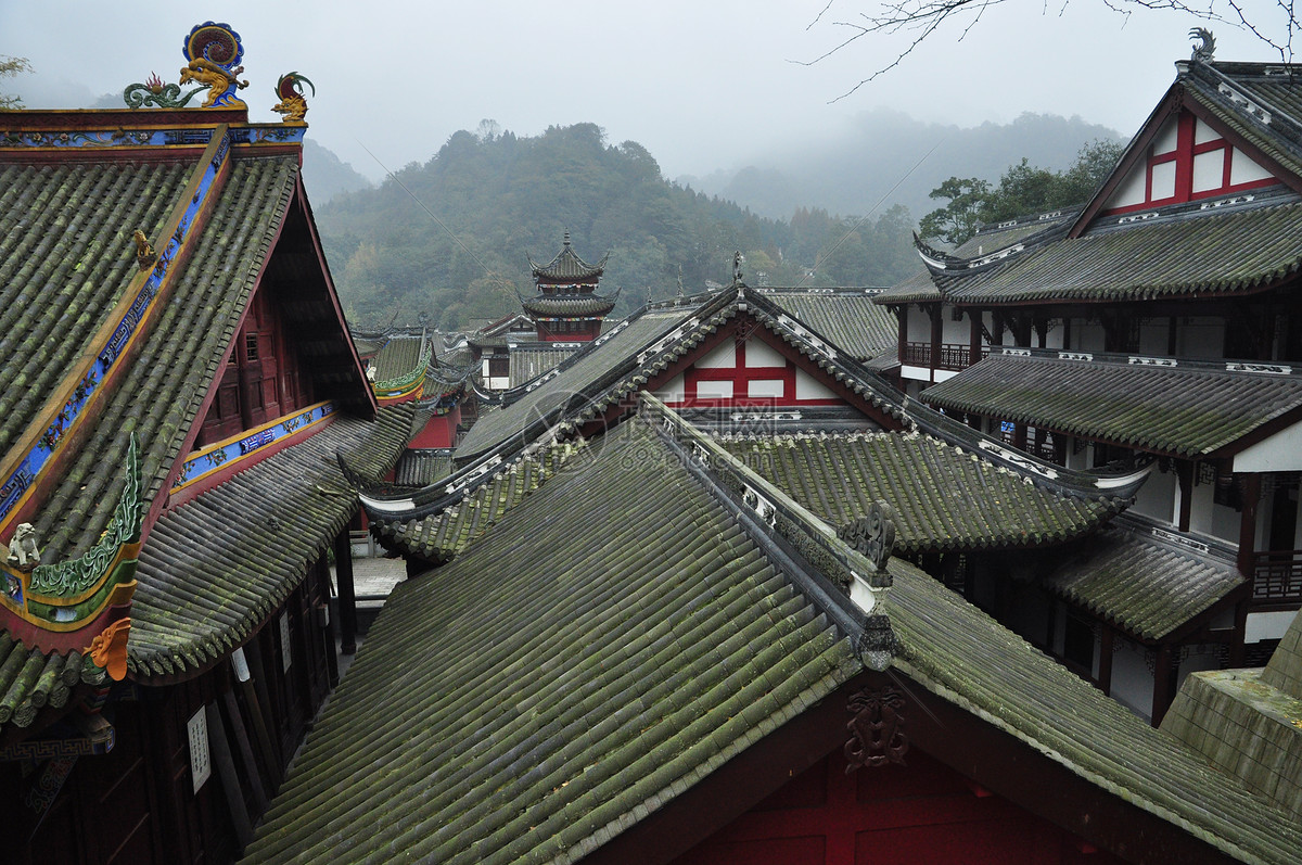 照片 建筑空间 古建筑 成都泰安古镇泰安寺庙.