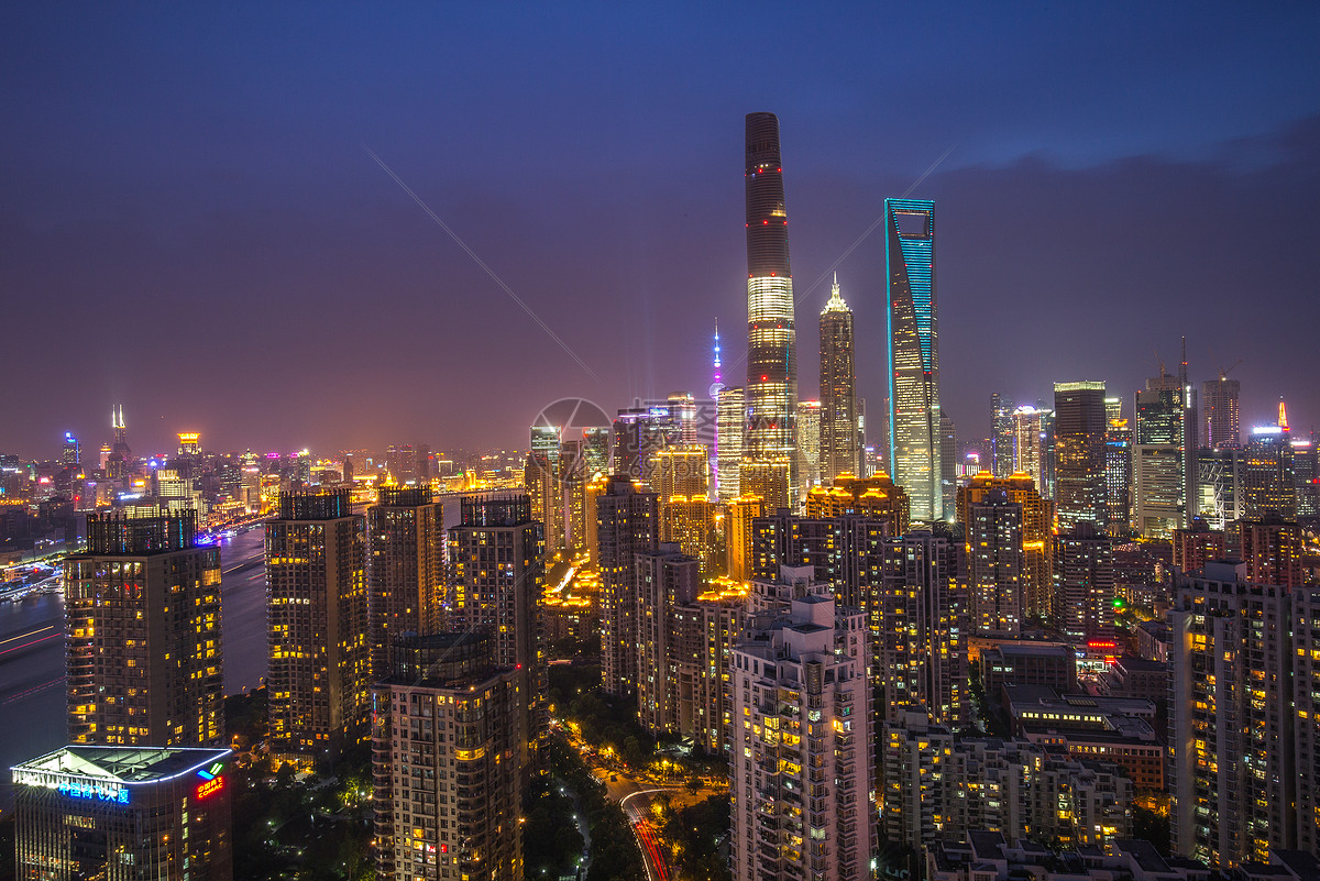 上海城市夜景图片素材_免费下载_jpg图片格式_vrf高清