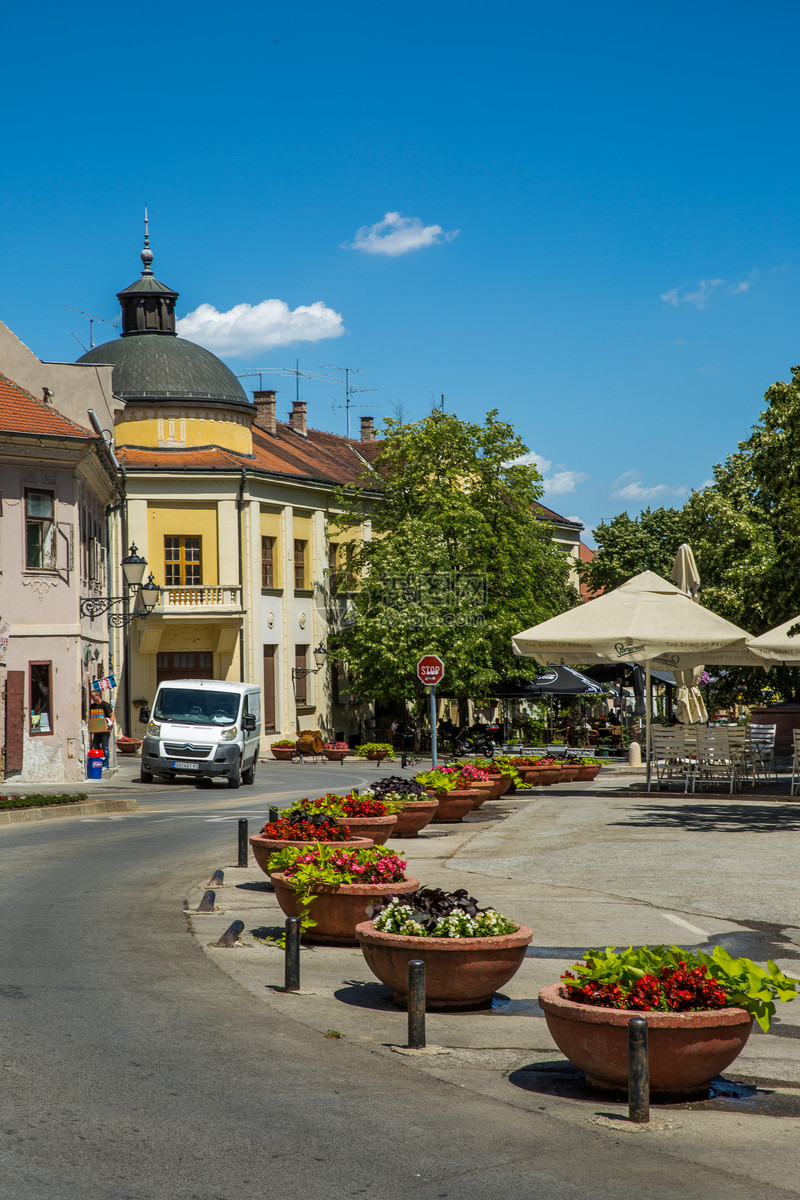 欧洲小镇街景
