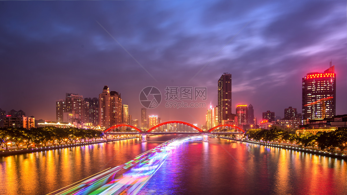 解放桥夜景