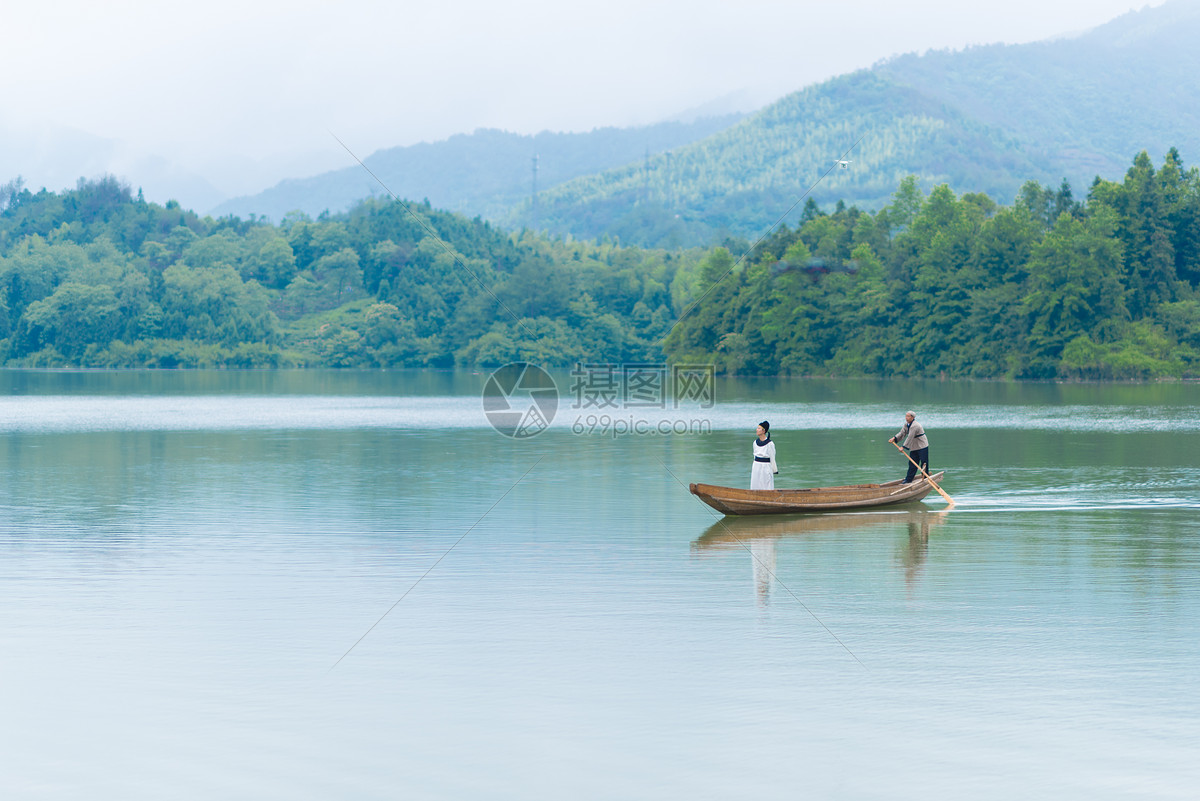 安徽石台秋浦河风光端午节屈原李白乘舟