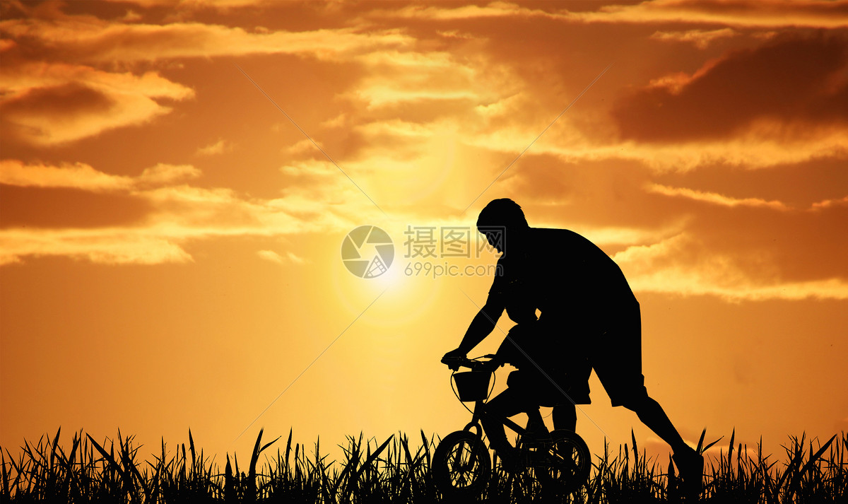 父子剪影