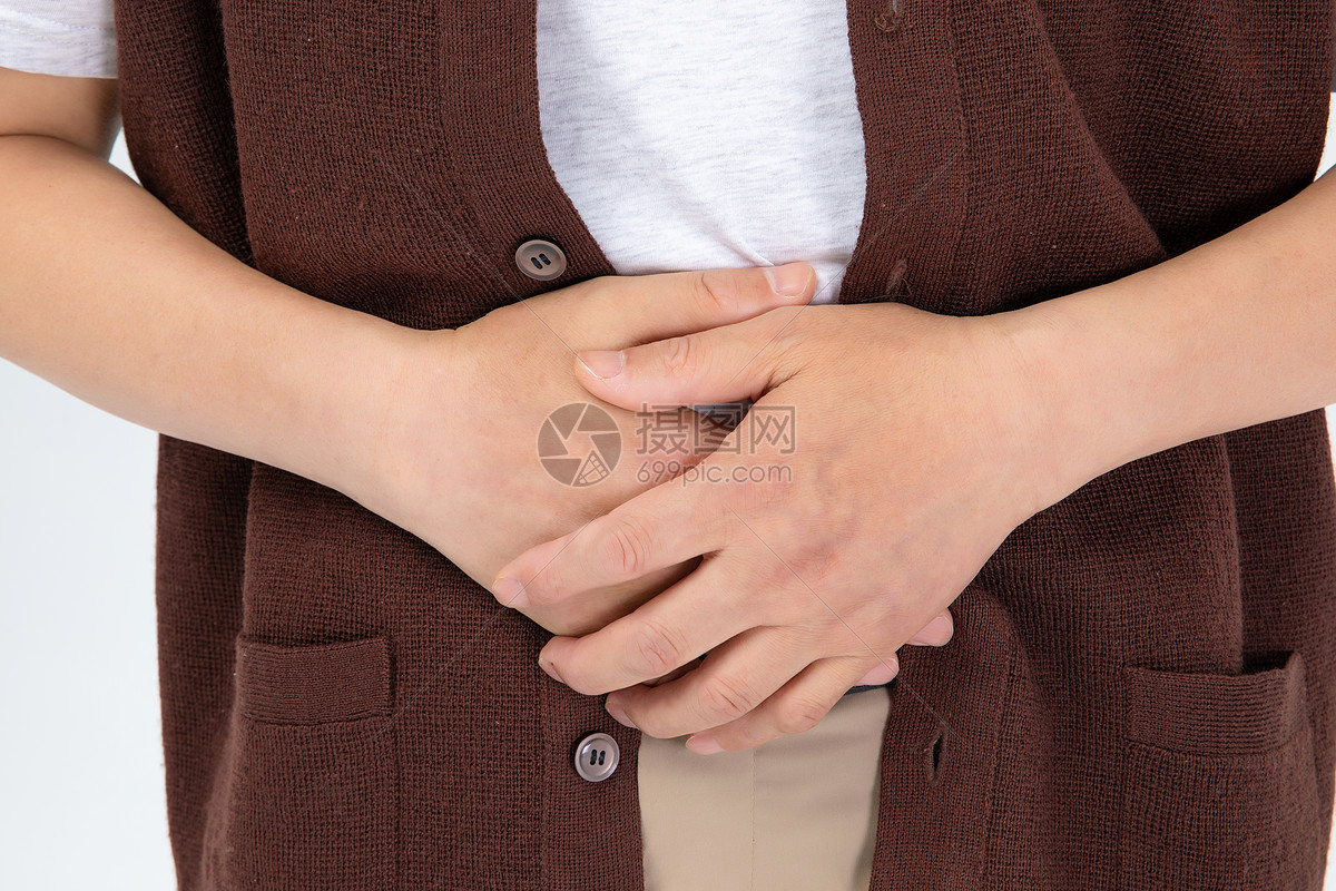 胃部腹部疼痛摄影图高清摄影大图-千库网