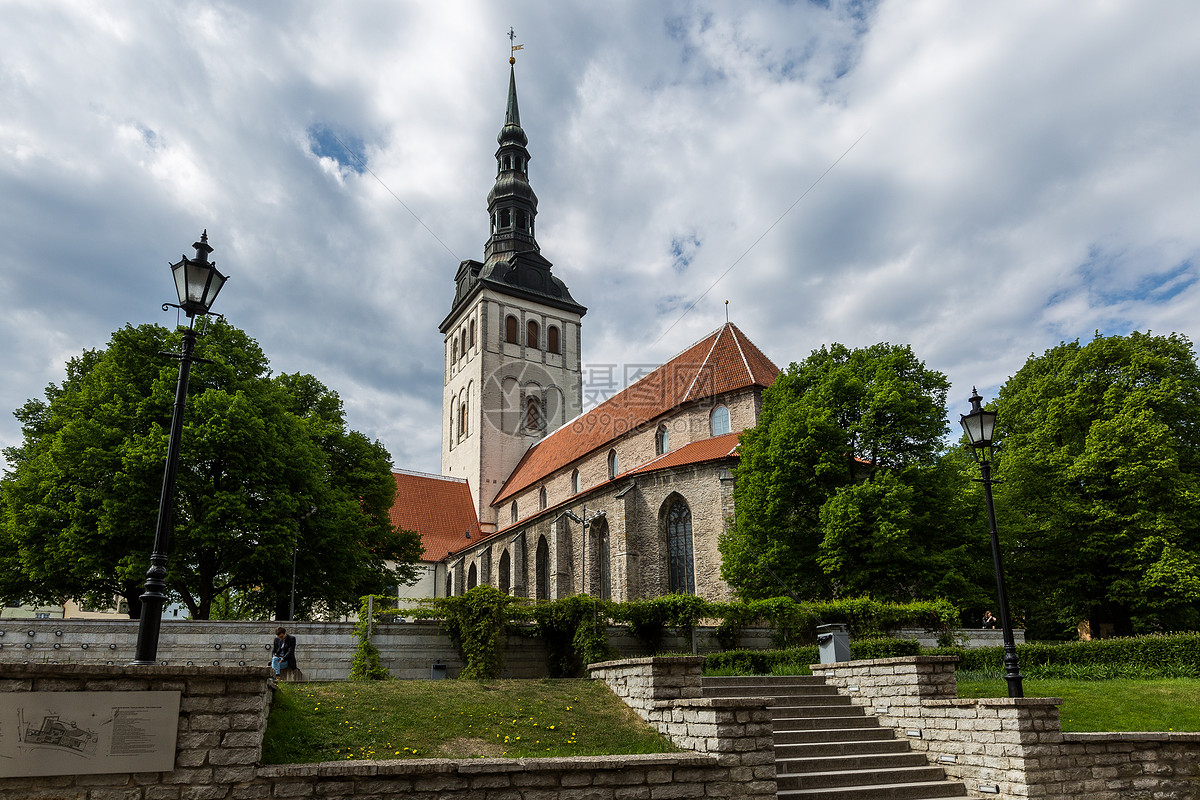 北欧爱沙尼亚首都塔林教堂