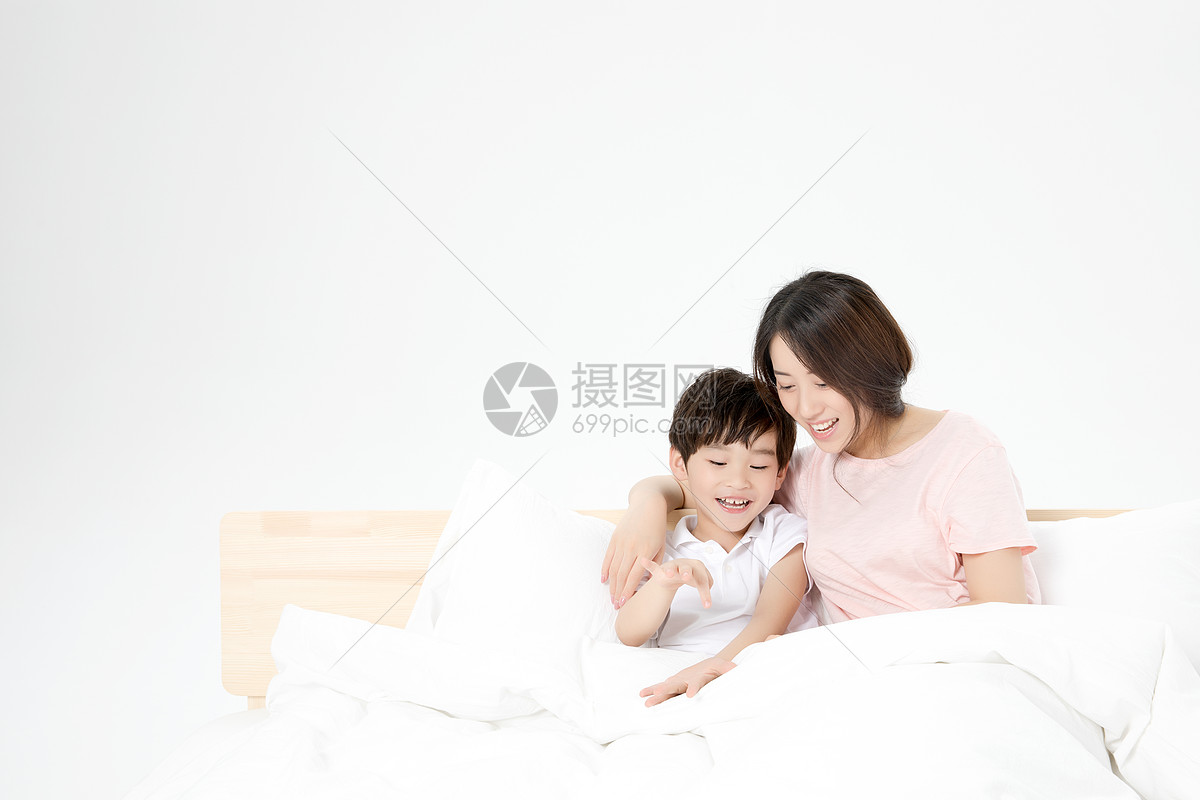 母子家庭亲子人像