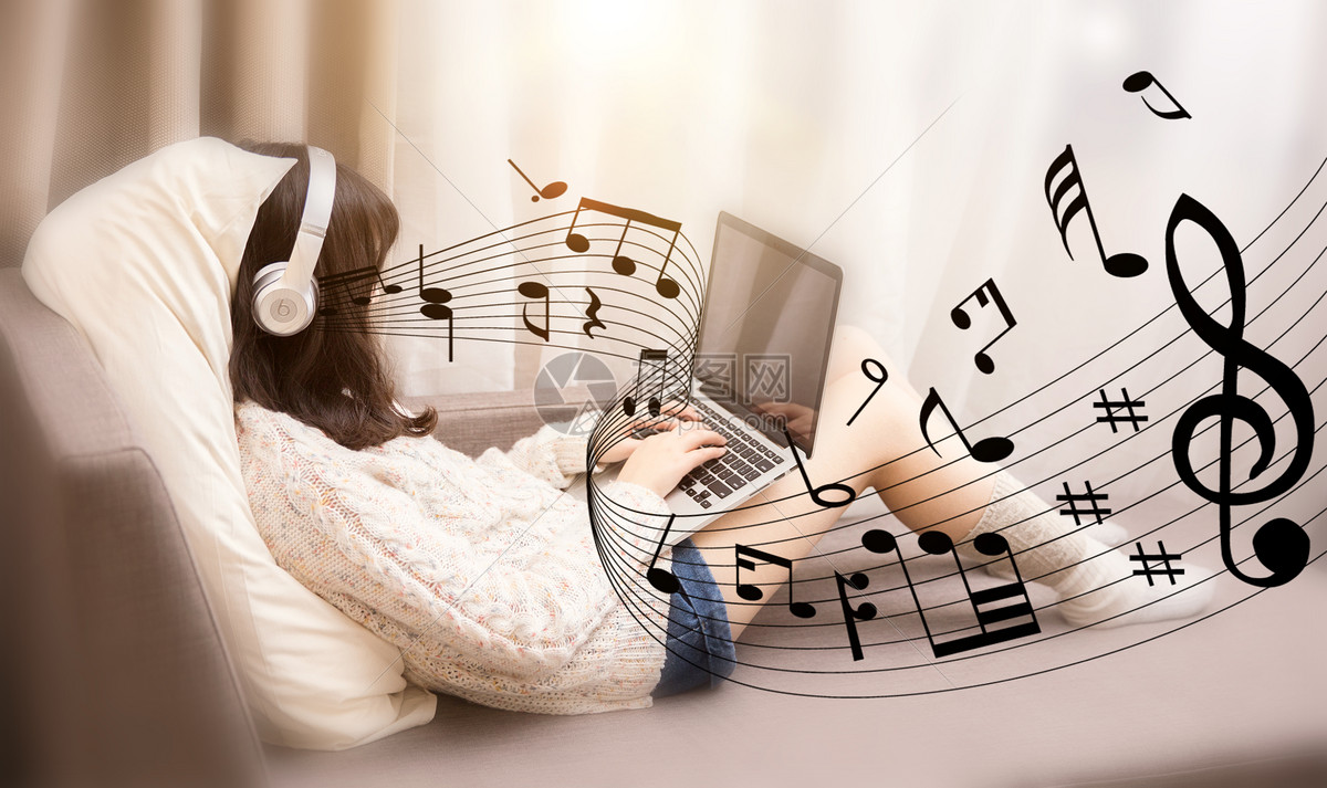 听音乐的女孩图片素材_免费下载_jpg图片格式_vrf高清