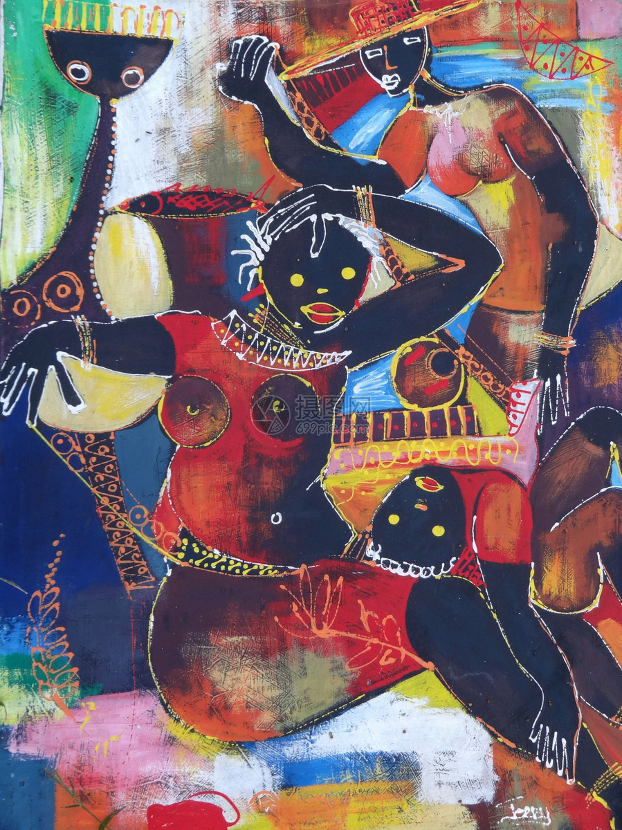 非洲艺术情怀抽象派画作美艳绝伦创意无限