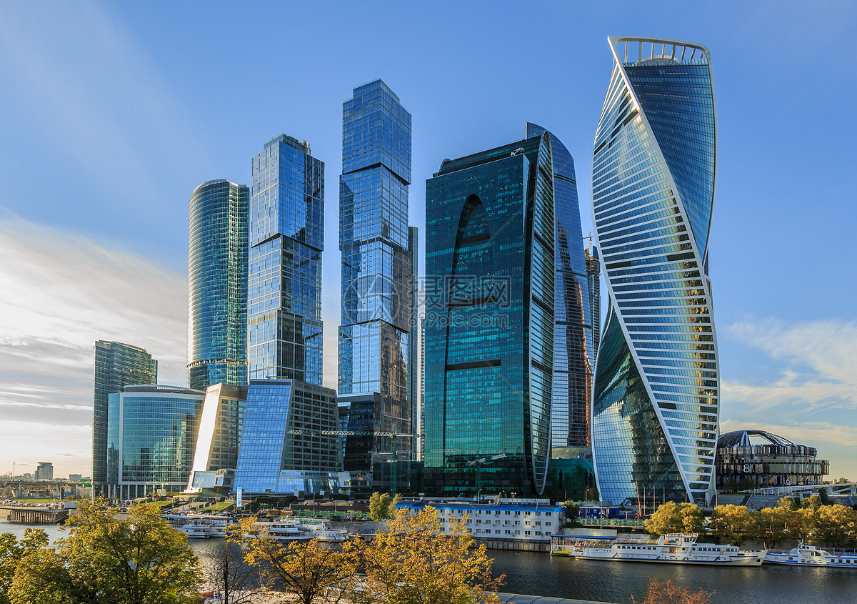 照片 建筑空间 莫斯科现代化金融商业区莫斯科城.