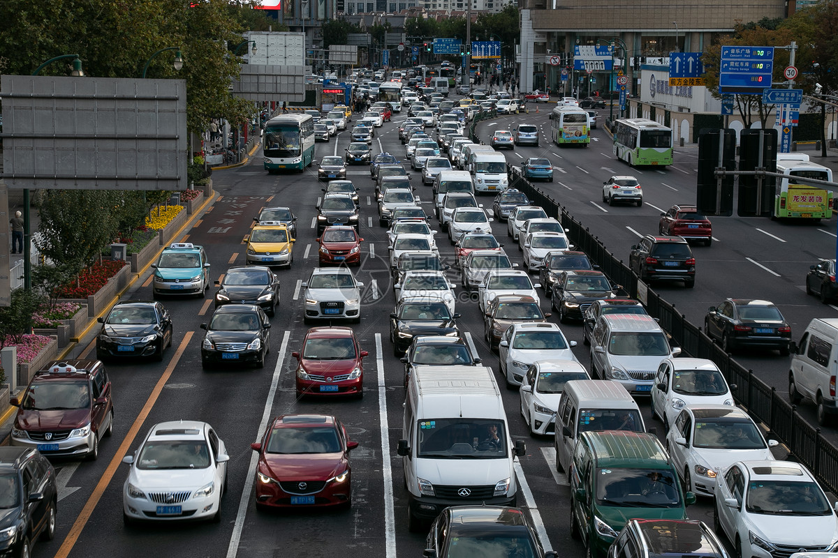 汽车交通堵车