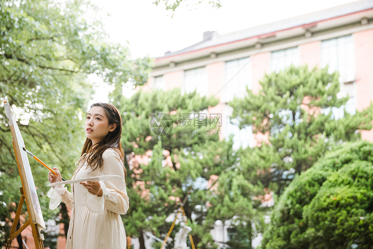 图片 照片 人物情感 文艺美女画油画.jpg