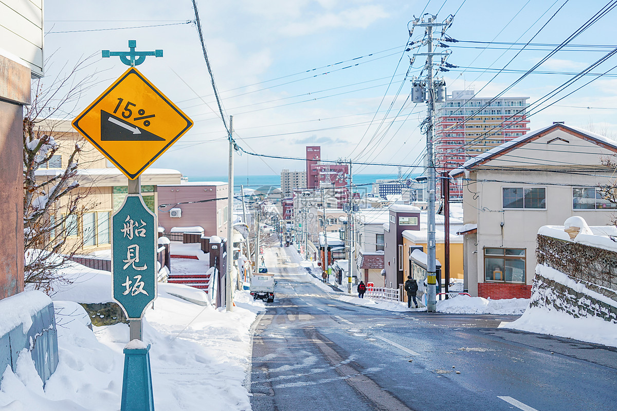 照片 建筑空间 日本北海道小樽街景.