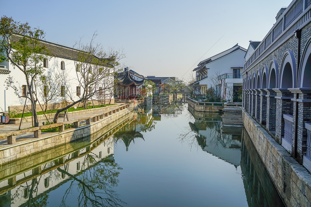 浙江绍兴鲁镇景区风光