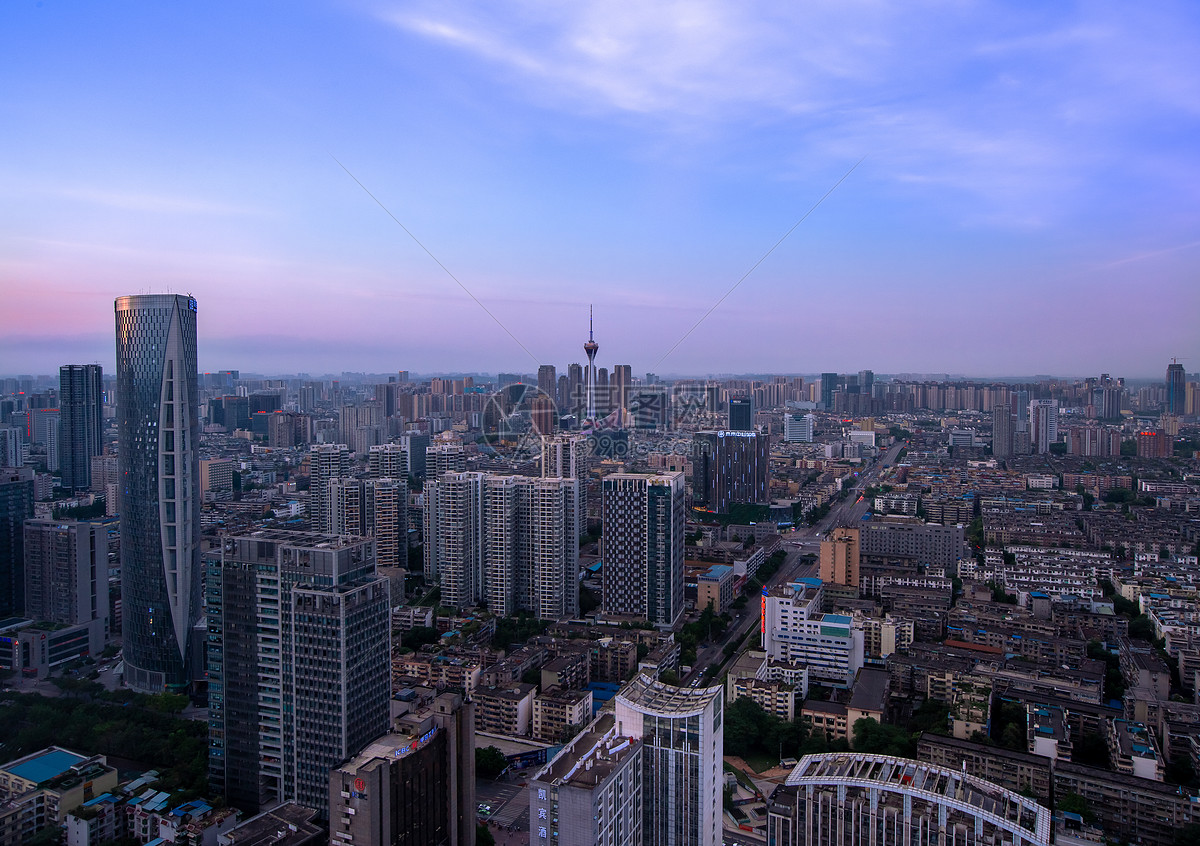 成都市武侯区日落