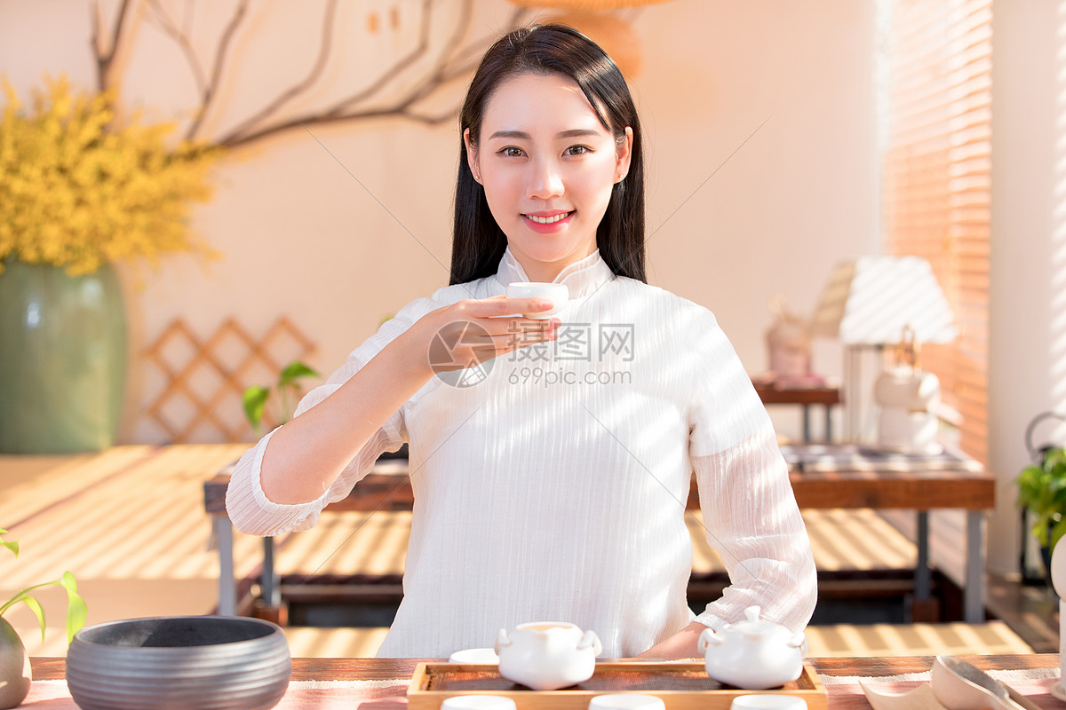 古风茶艺美女