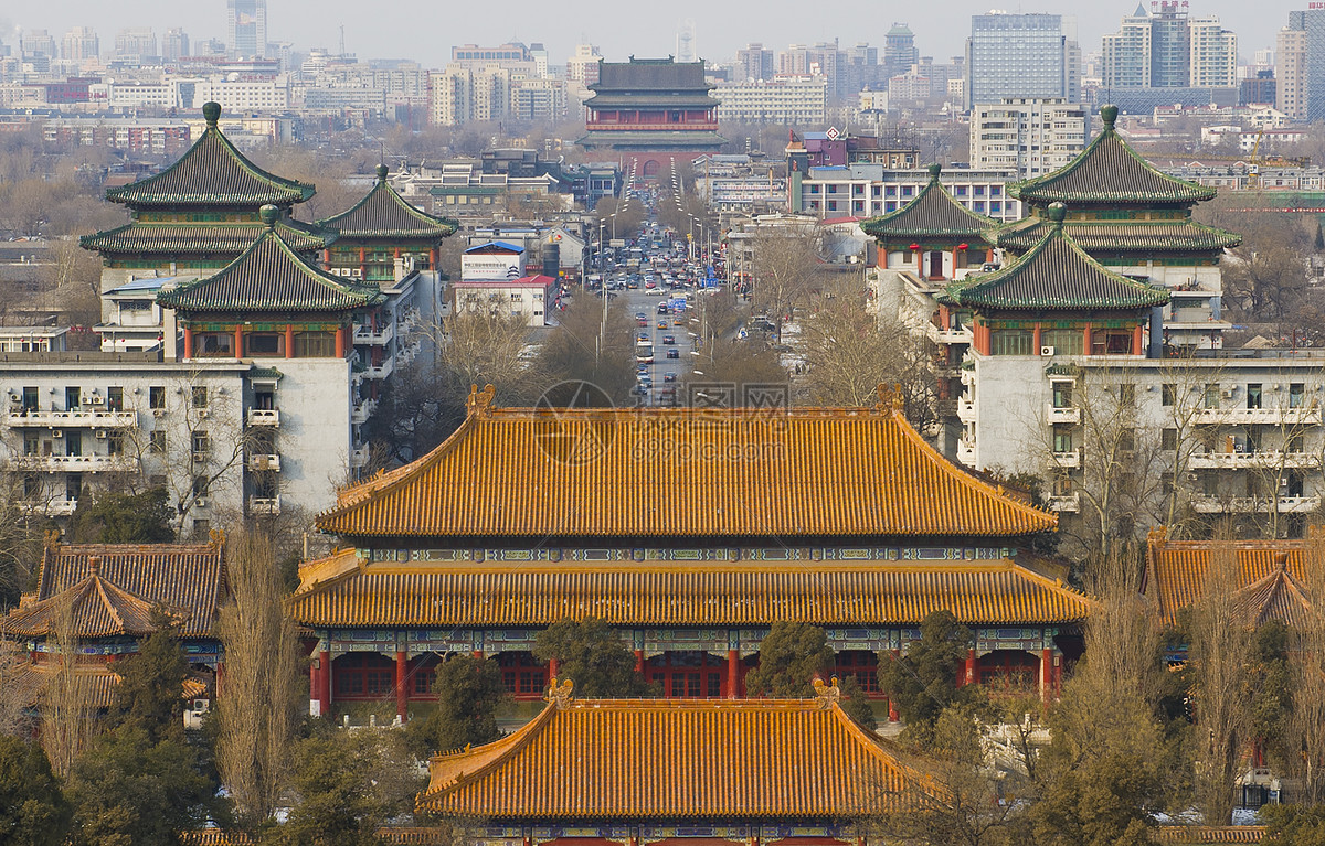 北京中轴线高清图片下载-正版图片501230429-摄图网