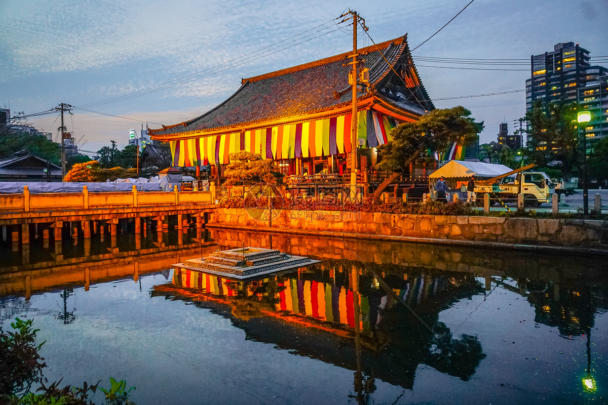 日本大阪四天王寺建筑