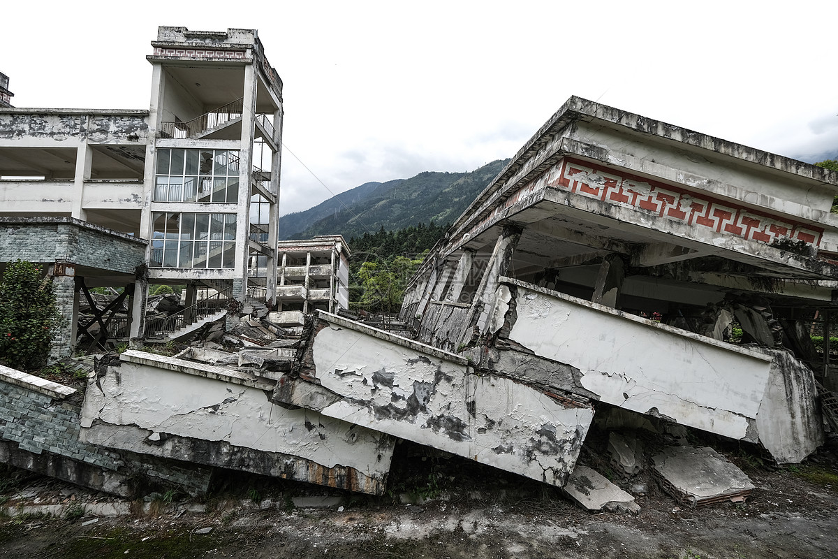 四川汶川地震遗址高清图片下载-正版图片501277463-摄