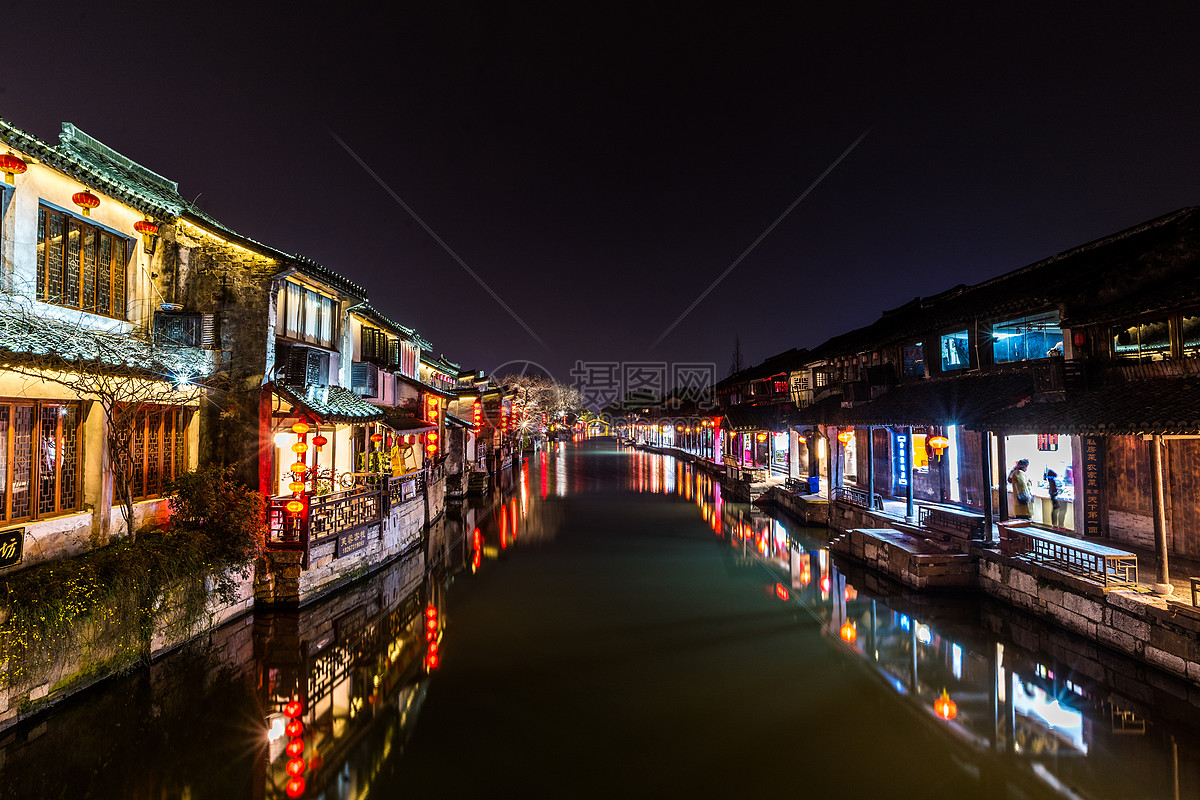 嘉善西塘夜景
