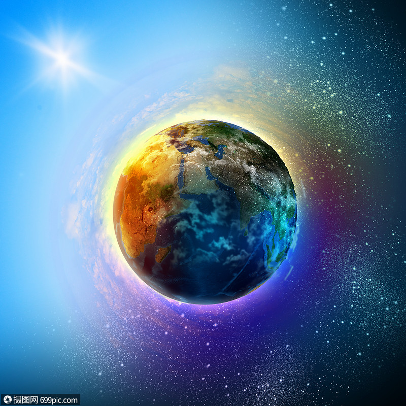 地球行星地球行星的图像这幅图像的元素由美国宇航局提供的