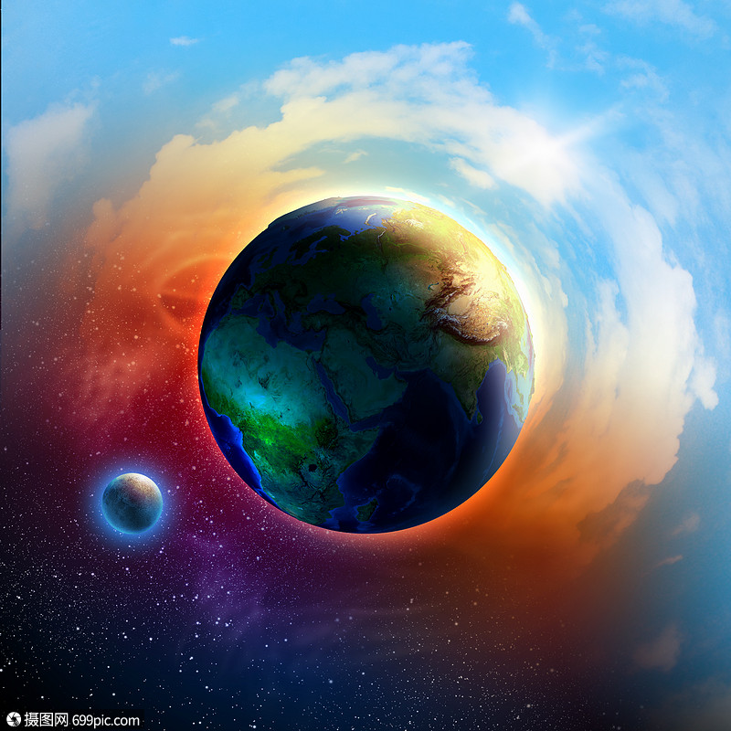 地球行星地球行星的图像这幅图像的元素由美国宇航局提供的