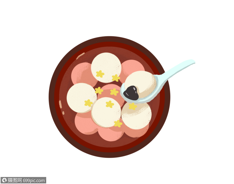 汤圆素材插画高清图片素材