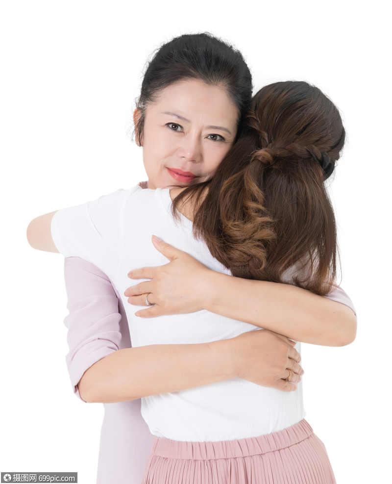 母女拥抱亲情休闲图片